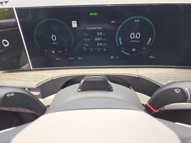 2026 Serenity White Hyundai Santa Fe Hybrid Calligraphy AWD SUV