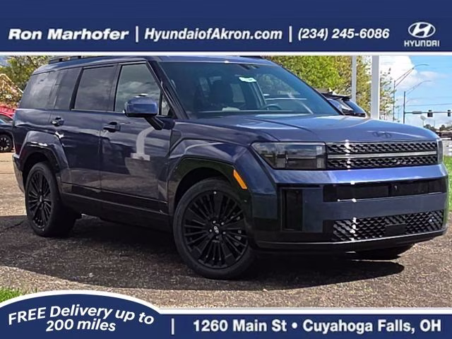 2026 Atlantis Blue Hyundai Santa Fe Hybrid Calligraphy AWD SUV