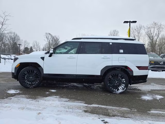 2026 Serenity White Hyundai Santa Fe Hybrid Calligraphy AWD SUV