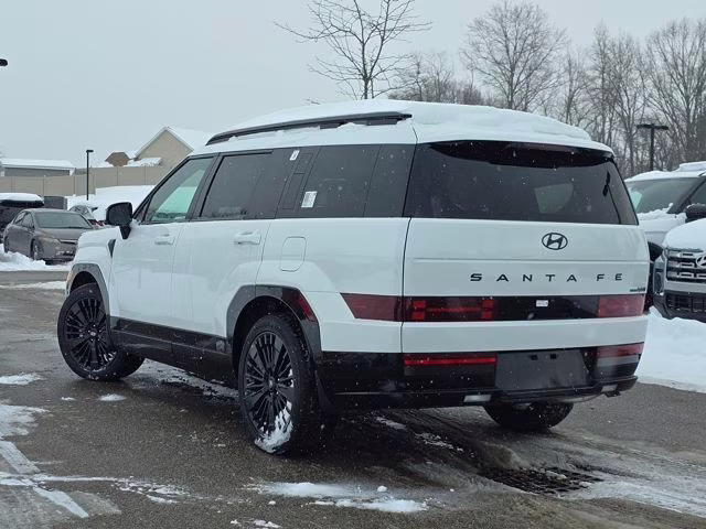 2026 Serenity White Hyundai Santa Fe Hybrid Calligraphy AWD SUV