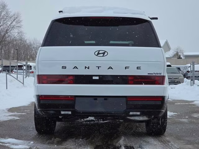 2026 Serenity White Hyundai Santa Fe Hybrid Calligraphy AWD SUV