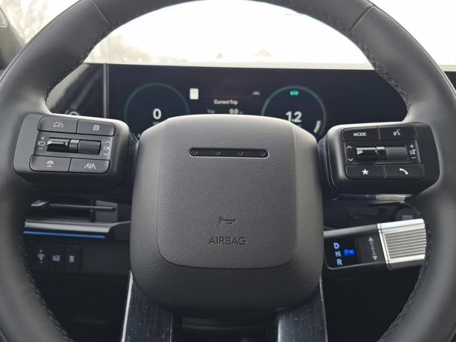 2026 Serenity White Hyundai Santa Fe Hybrid Calligraphy AWD SUV