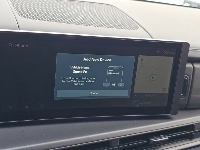 2026 Serenity White Hyundai Santa Fe Hybrid Calligraphy AWD SUV