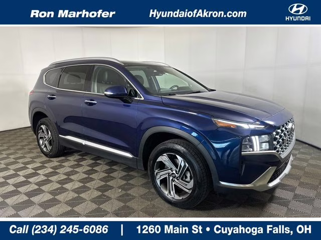 2022 Stormy Blue Hyundai Santa Fe SEL AWD SUV