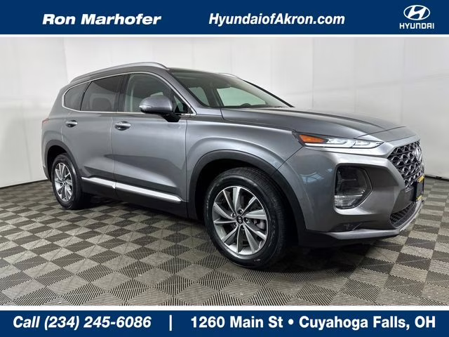 2019 Machine Gray Hyundai Santa Fe Ultimate AWD SUV