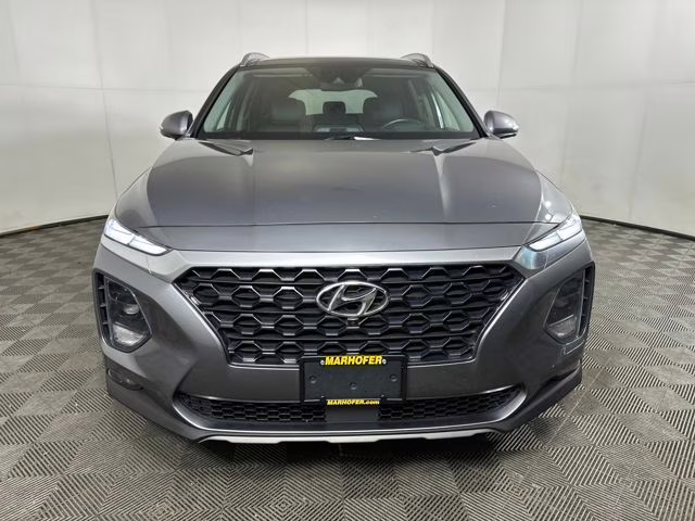 2019 Machine Gray Hyundai Santa Fe Ultimate AWD SUV
