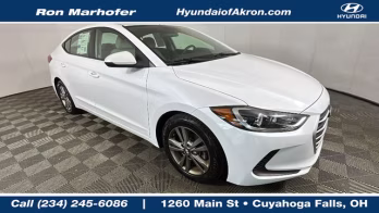 2017 Quartz White Pearl Hyundai Elantra SE FWD Sedan