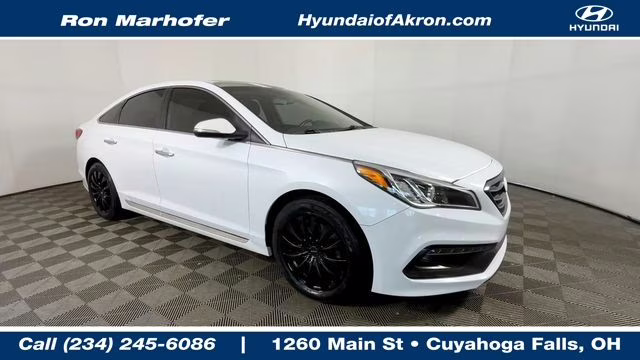 2017 Quartz White Pearl Hyundai Sonata Sport FWD Sedan