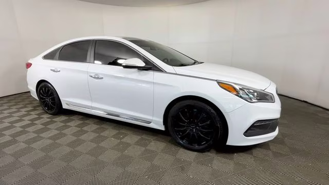 2017 Quartz White Pearl Hyundai Sonata Sport FWD Sedan