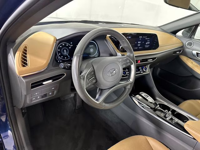 2021 Stormy Blue Hyundai Sonata Limited FWD Sedan