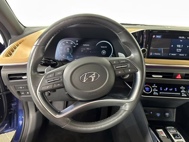 2021 Stormy Blue Hyundai Sonata Limited FWD Sedan
