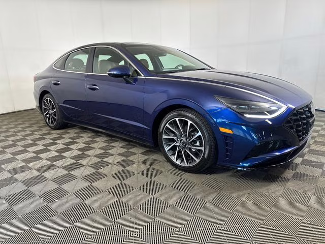 2021 Stormy Blue Hyundai Sonata Limited FWD Sedan