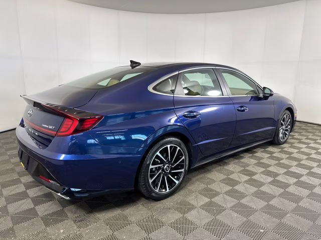 2021 Stormy Blue Hyundai Sonata Limited FWD Sedan