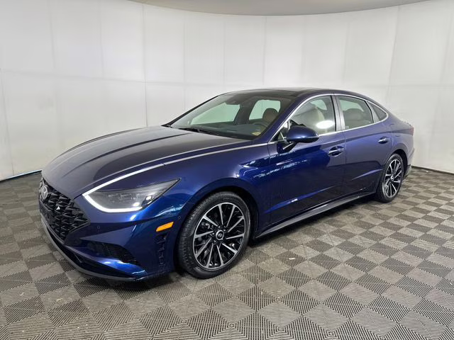 2021 Stormy Blue Hyundai Sonata Limited FWD Sedan