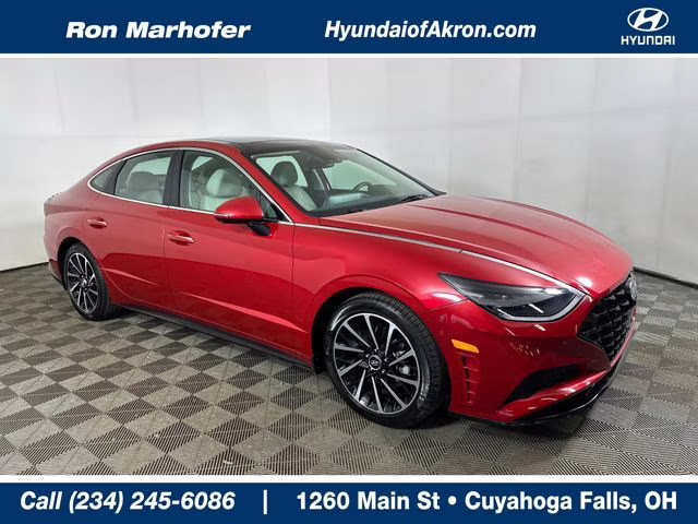2021 Calypso Red Hyundai Sonata Limited FWD Sedan