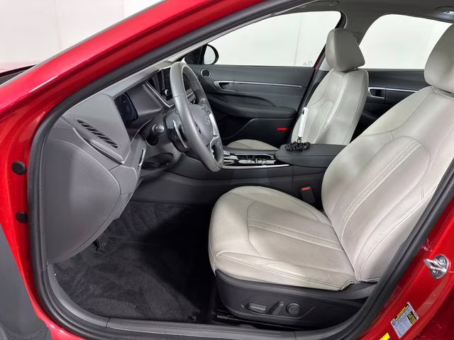 2021 Calypso Red Hyundai Sonata Limited FWD Sedan