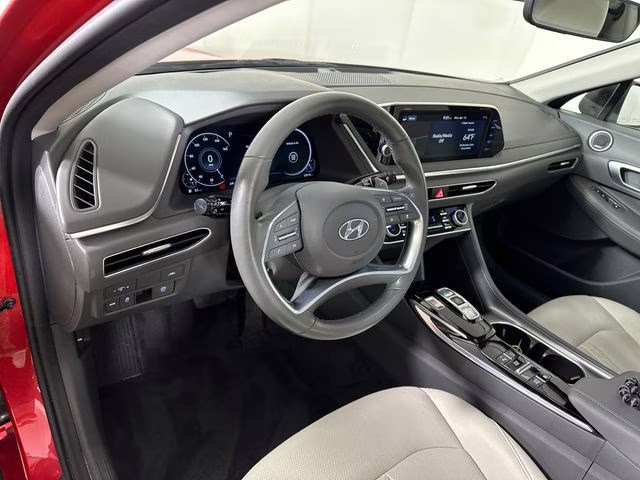 2021 Calypso Red Hyundai Sonata Limited FWD Sedan