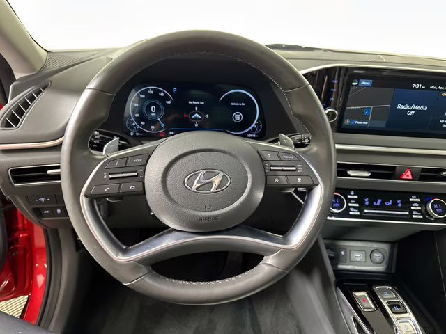 2021 Calypso Red Hyundai Sonata Limited FWD Sedan