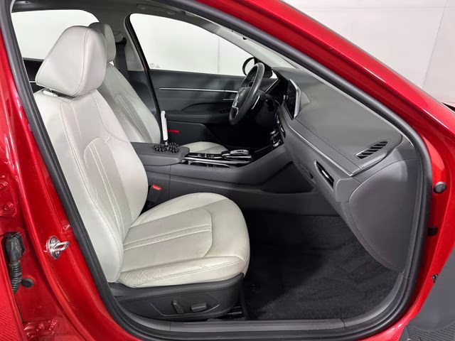 2021 Calypso Red Hyundai Sonata Limited FWD Sedan