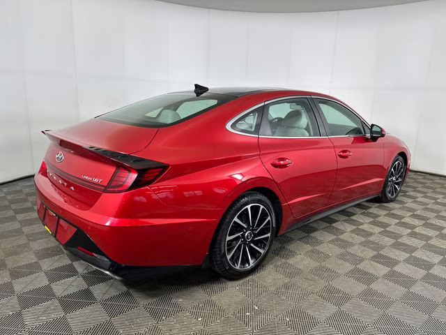 2021 Calypso Red Hyundai Sonata Limited FWD Sedan