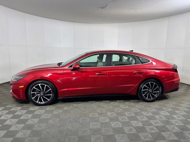 2021 Calypso Red Hyundai Sonata Limited FWD Sedan
