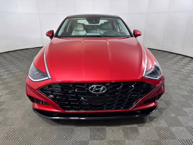 2021 Calypso Red Hyundai Sonata Limited FWD Sedan