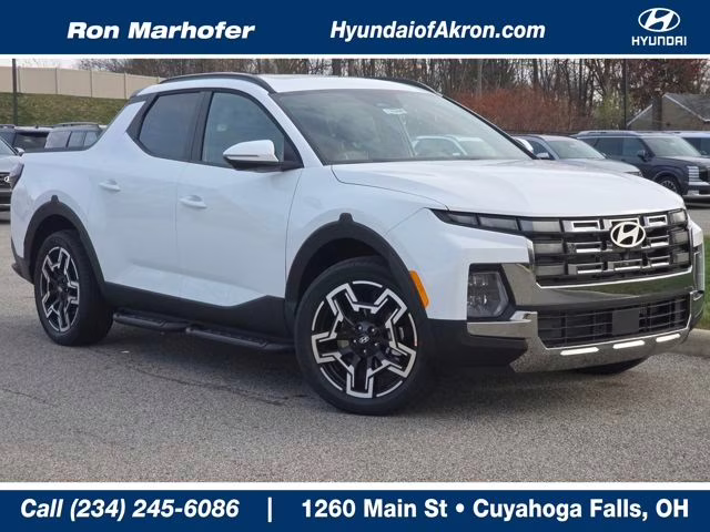 2026 Atlas White Hyundai Santa Cruz Limited AWD Truck
