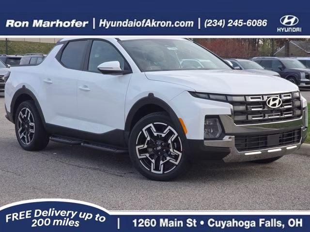 2026 Atlas White Hyundai Santa Cruz Limited AWD Truck
