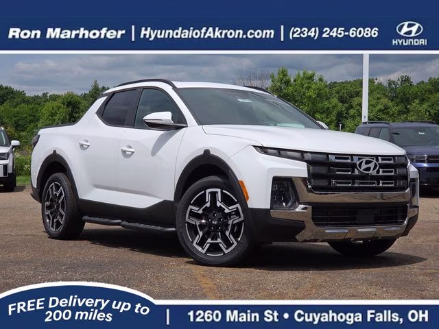 2026 Atlas White Hyundai Santa Cruz Limited AWD Truck