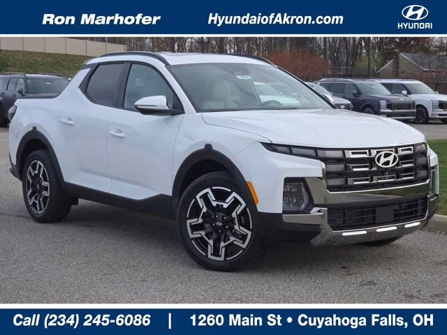 2026 Atlas White Hyundai Santa Cruz Limited AWD Truck