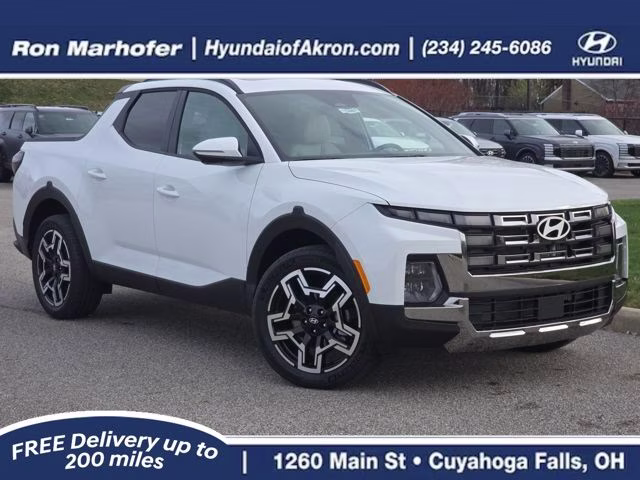 2026 Atlas White Hyundai Santa Cruz Limited AWD Truck