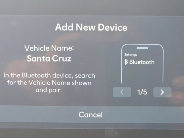 2026 Atlas White Hyundai Santa Cruz Limited AWD Truck