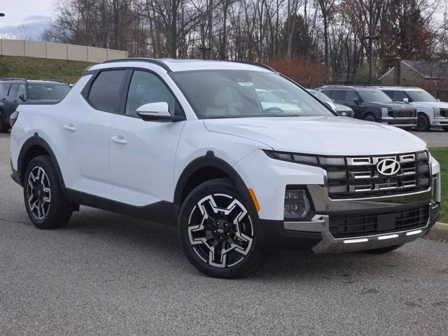 2026 Atlas White Hyundai Santa Cruz Limited AWD Truck