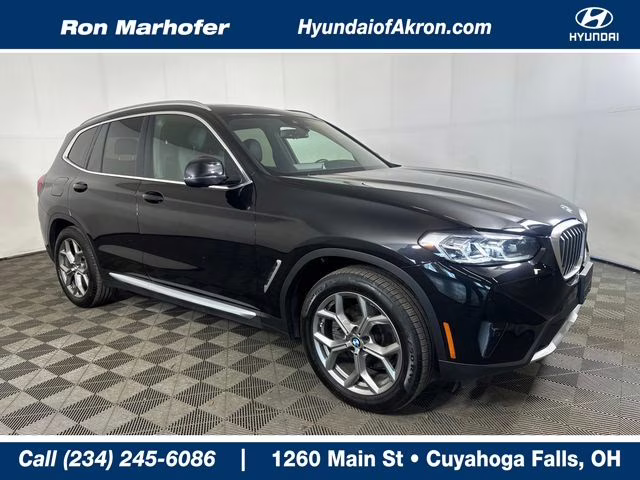 2022 Black Sapphire Metallic BMW X3 xDrive30i AWD SUV