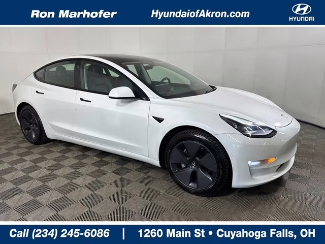 2021 Pearl White Multi-Coat Tesla Model 3 Long Range AWD Sedan