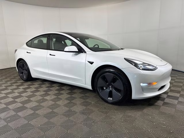 2021 Pearl White Multi-Coat Tesla Model 3 Long Range AWD Sedan