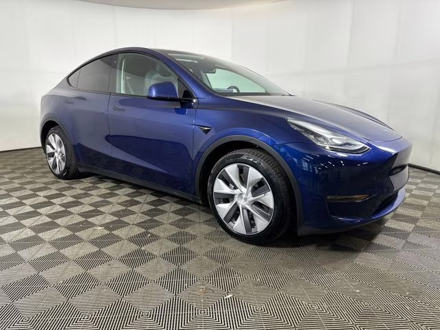 2021 Deep Blue Metallic Tesla Model Y Long Range AWD SUV