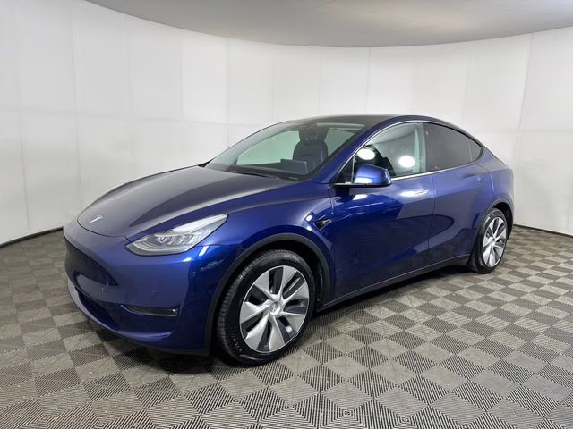 2021 Deep Blue Metallic Tesla Model Y Long Range AWD SUV