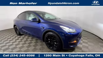 2021 Deep Blue Metallic Tesla Model Y Long Range AWD SUV