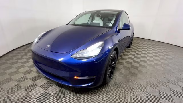 2021 Deep Blue Metallic Tesla Model Y Long Range AWD SUV