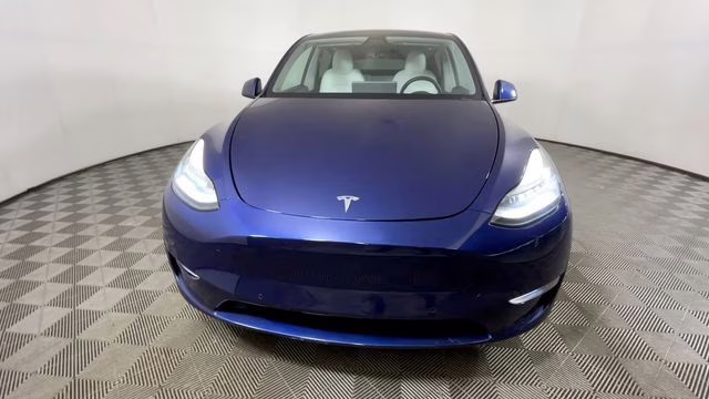 2021 Deep Blue Metallic Tesla Model Y Long Range AWD SUV