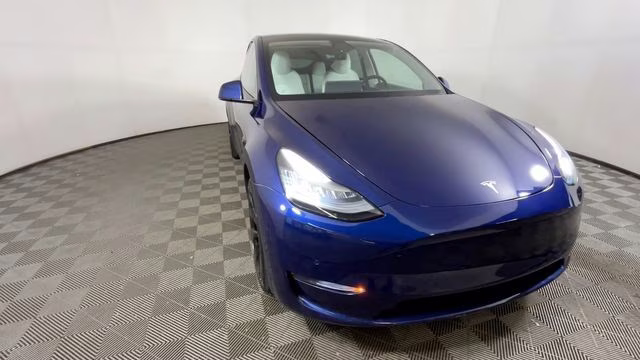 2021 Deep Blue Metallic Tesla Model Y Long Range AWD SUV