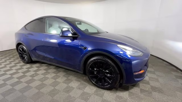 2021 Deep Blue Metallic Tesla Model Y Long Range AWD SUV