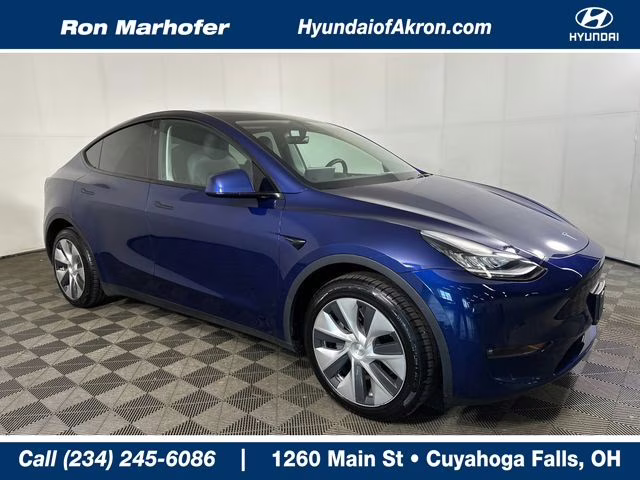 2022 Deep Blue Metallic Tesla Model Y Long Range AWD SUV