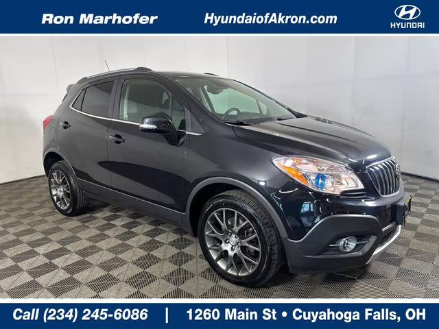 2016 Carbon Black Metallic Buick Encore Sport Touring AWD SUV