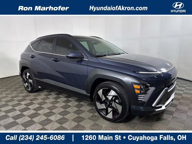 2024 Denim Blue Pearl Hyundai Kona Limited FWD SUV
