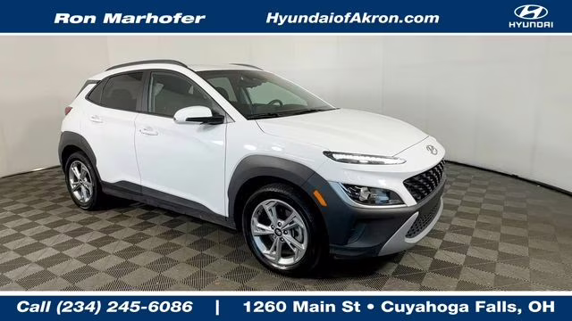 2023 Lunar White Hyundai Kona SEL AWD SUV