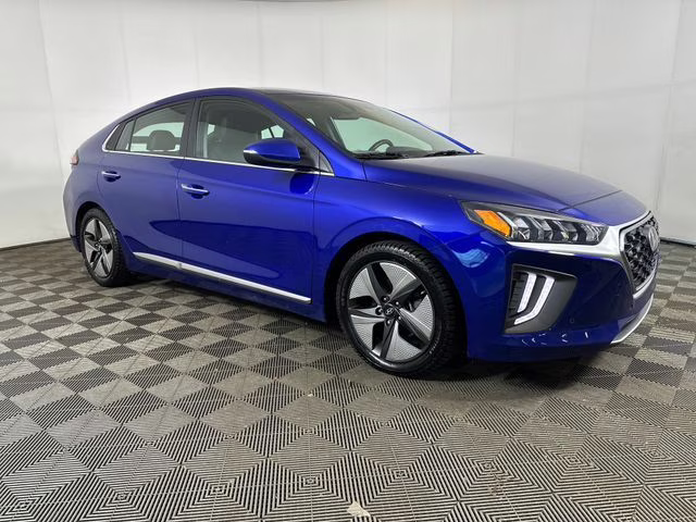 2022 Intense Blue Hyundai Ioniq Hybrid Limited FWD Hatchback
