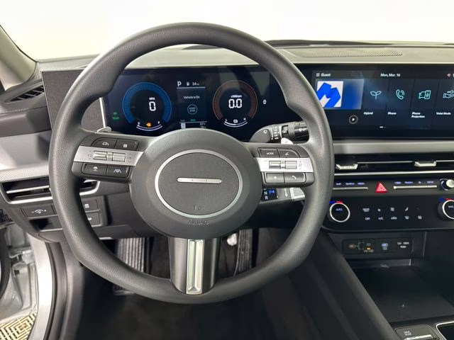 2026 Aero Silver Hyundai Sonata Hybrid Blue FWD Sedan