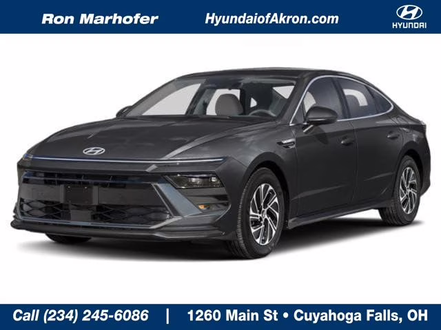 2026 Abyss Black Hyundai Sonata Hybrid Blue FWD Sedan